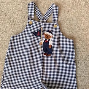 Sailer Bear Gingham Shortall 24M